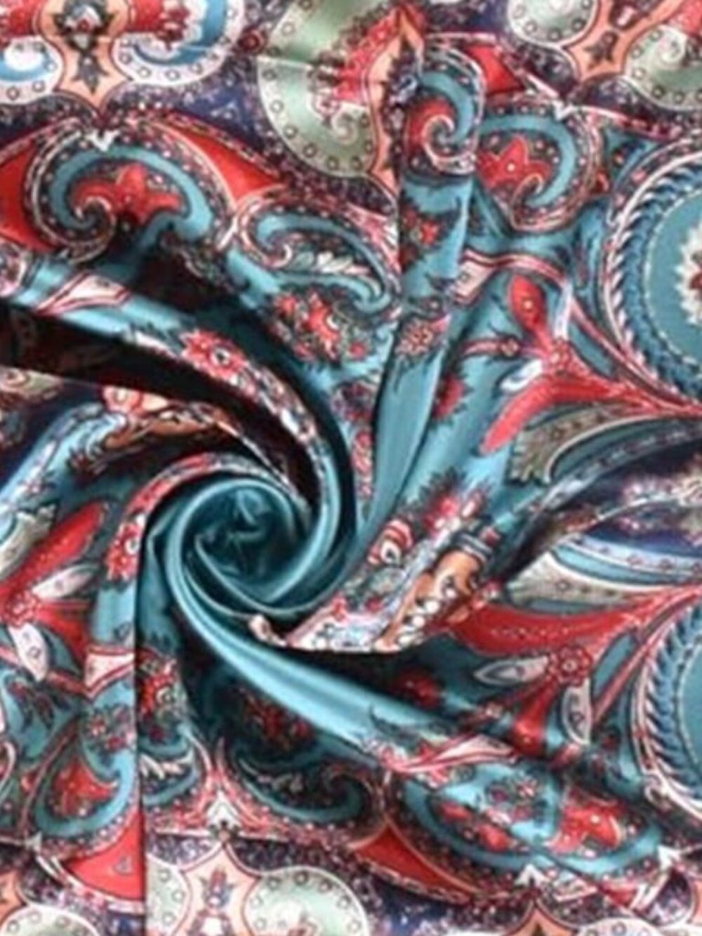 35" Silk Feel Satin Square Scarf ✨ Hair Wrap Head Scarf Neck Bandana OS - Picture 5 of 7